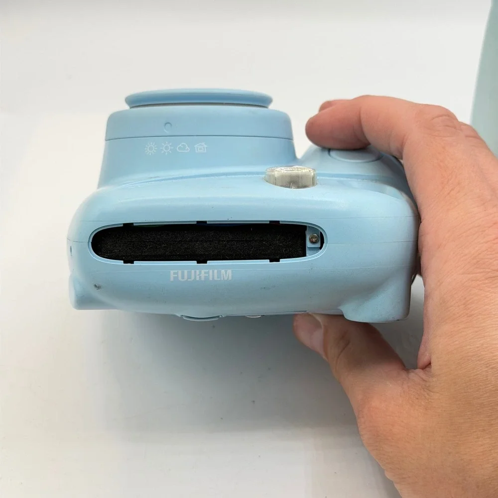 Fujifilm Instax Mini 8 and Mini 7+ Instant Film Camera Bundle Light Blue Case